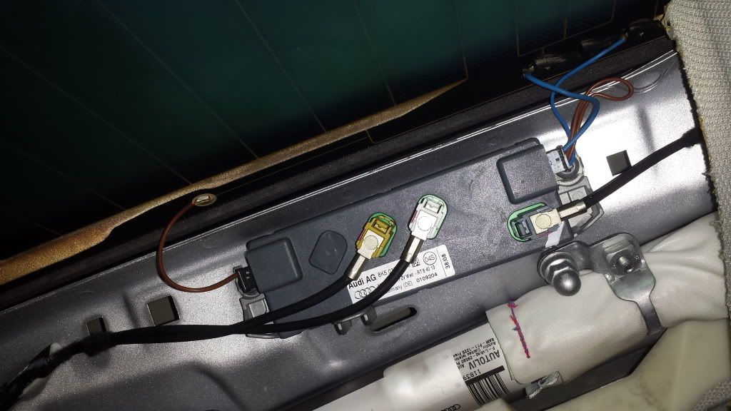 Please Help A4 b8 rear windscreen dab antenna / aerial redline wiring diagram 